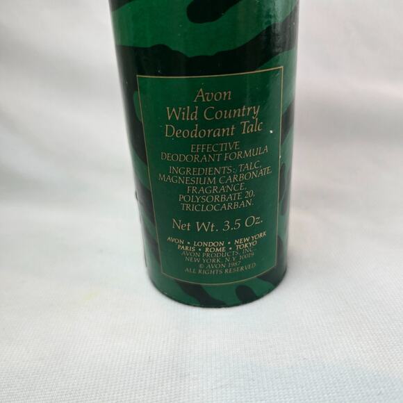 Avon Wild Country Soap Bar and Deodorant Talc Sealed Vintage Rare Green Package - Picture 8 of 10